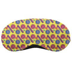 Colorful Bitcoin Pattern Sleep Mask by ExtraAwesomeSauce