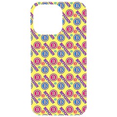 Colorful Bitcoin Pattern Iphone 15 Pro Max Black Uv Print Pc Hardshell Case by ExtraAwesomeSauce