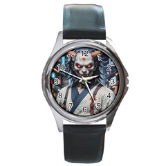 Demon Samurai Round Metal Watch by AwesomeSauce