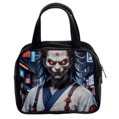 Demon Samurai Classic Handbag (two Sides) by AwesomeSauce