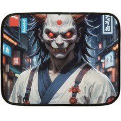 Demon Samurai Fleece Blanket (mini) by AwesomeSauce