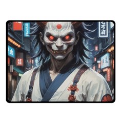 Demon Samurai Two Sides Fleece Blanket (small) by AwesomeSauce