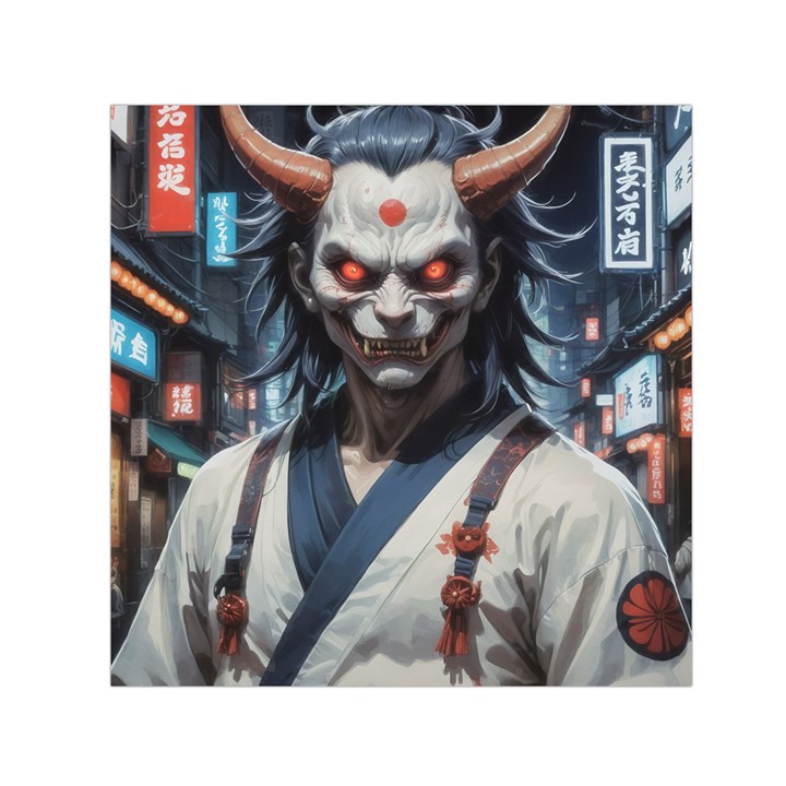 Demon Samurai Square Satin Scarf (30  x 30 )