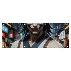 Demon Samurai Banner And Sign 8  X 3  by AwesomeSauce