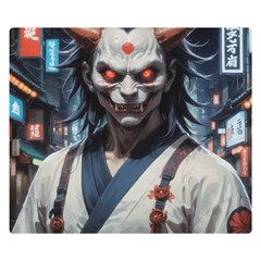 Demon Samurai Premium Plush Fleece Blanket (small) by AwesomeSauce