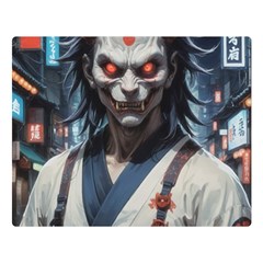 Demon Samurai Premium Plush Fleece Blanket (large) by AwesomeSauce