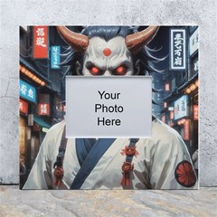 Demon Samurai White Wall Photo Frame 5  X 7  by AwesomeSauce