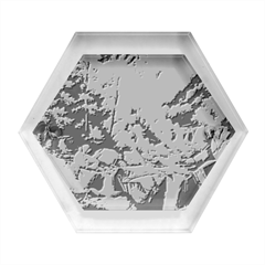 Serene Mountain Waterfall Landscape Hexagon Wood Jewelry Box by ExtraAwesomeSauce