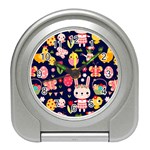 Bunny - Easter Pattern Travel Alarm Clock Front