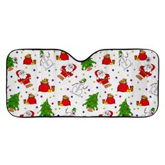 Christmas Pattern, Pattern, Christmas Car Windshield Sunshade by kyorashop23