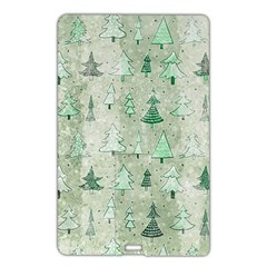 Green Christmas Trees, Cute, Doodle Name Card Style Usb Flash Drive by kyorashop23