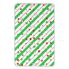 Christmas Paper Stars Pattern Texture Background Colorful Colors Seamless Name Card Style Usb Flash Drive by Ket1n9