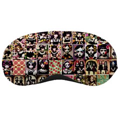 Spanish Gothic Girls Pattern Sleep Mask by violetheavensky