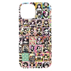 Spanish Gothic Girls Pattern Iphone 15 Black Uv Print Pc Hardshell Case by violetheavensky