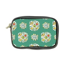 Retro 1960s Flowers Pattern 2 Coin Purse by violetheavensky