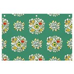 Retro 1960s Flowers Pattern 2 Banner and Sign 6  x 4  Front