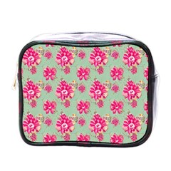 Retro 1880s Flowers Pattern 11 Mini Toiletries Bag (one Side) by violetheavensky