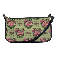 Retro 1880s Flowers Pattern 9 Shoulder Clutch Bag by violetheavensky