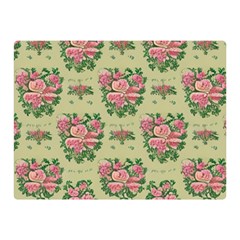 Retro 1880s Flowers Pattern 9 Two Sides Premium Plush Fleece Blanket (mini) by violetheavensky