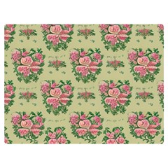 Retro 1880s Flowers Pattern 9 Premium Plush Fleece Blanket (extra Small) by violetheavensky