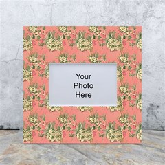 Retro 1880s Flowers Pattern 12 White Box Photo Frame 4  X 6  by violetheavensky