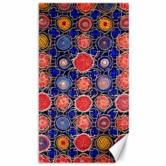 Retro Geometric Shapes And Flowers 3 Canvas 40  X 72  by violetheavensky