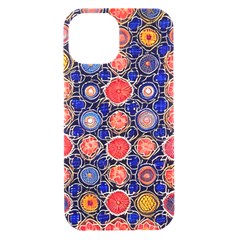 Retro Geometric Shapes And Flowers 3 Iphone 15 Black Uv Print Pc Hardshell Case by violetheavensky