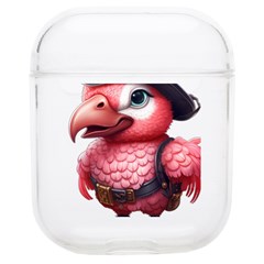 Kawaii Pink Parrot Pirate Soft Tpu Airpods 1/2 Case by KawaiiArtStyle