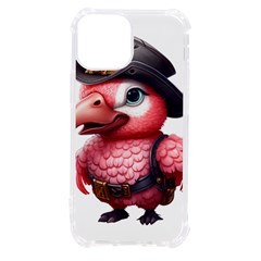 Kawaii Pink Parrot Pirate Iphone 13 Mini Tpu Uv Print Case by KawaiiArtStyle