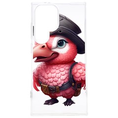 Kawaii Pink Parrot Pirate Samsung Galaxy S24 Plus 6 7 Inch Tpu Uv Case by KawaiiArtStyle