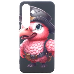 Kawaii Pink Parrot Pirate Samsung Galaxy S24 6 2 Inch Black Tpu Uv Case by KawaiiArtStyle