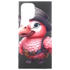 Kawaii Pink Parrot Pirate Samsung Galaxy S24 Ultra 6 9 Inch Black Tpu Uv Case by KawaiiArtStyle