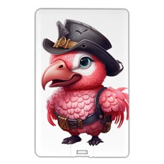 Kawaii Pink Parrot Pirate Name Card Style Usb Flash Drive by KawaiiArtStyle