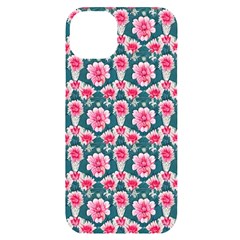 Retro 1880s Flowers Pattern 22 Iphone 14 Plus Black Uv Print Case by violetheavensky