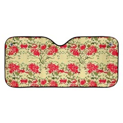 Retro 1880s Flowers Pattern 18 Car Windshield Sunshade by violetheavensky