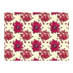 Retro 1880s Flowers Pattern 21 Two Sides Premium Plush Fleece Blanket (mini) by violetheavensky