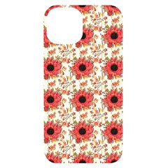 Retro 1880s Flowers Pattern 23 Iphone 14 Black Uv Print Case by violetheavensky