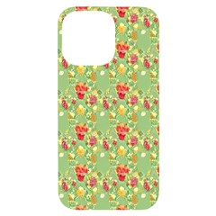 Retro 1880s Flowers Pattern 17 Iphone 14 Pro Max Black Uv Print Case by violetheavensky