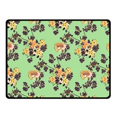 Retro 1880s Flowers Pattern 24 Fleece Blanket (small) by violetheavensky