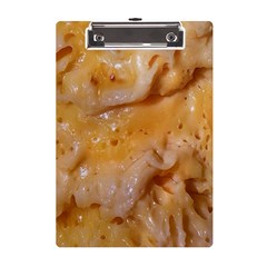 Homemade Flan Extreme Close-up Texture A5 Acrylic Clipboard by dflcprintsclothing