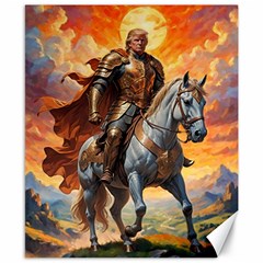 Heroic Trump Warrior In Golden Armor Canvas 8  X 10  by AwesomeSauce