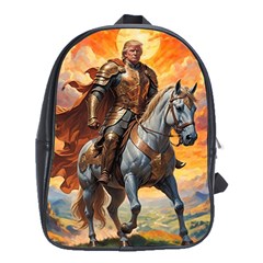 Heroic Trump Warrior In Golden Armor School Bag (xl) by AwesomeSauce