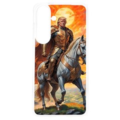 Heroic Trump Warrior In Golden Armor Samsung Galaxy S24 6 2 Inch Tpu Uv Case by AwesomeSauce