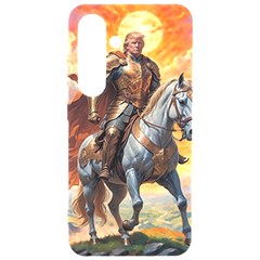 Heroic Trump Warrior In Golden Armor Samsung Galaxy S24 6 2 Inch Black Tpu Uv Case by AwesomeSauce