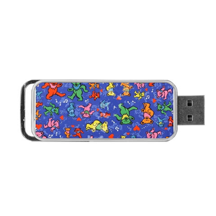 Grateful Dead Dancing Bears Pattern Portable USB Flash (One Side)