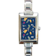 Cute Korean Pattern Rectangle Italian Charm Watch by designsbymallika