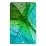 3d Leaves Texture Sheet Blue Green Name Card Style USB Flash Drive Front