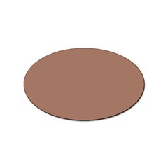 Mocha Mousse Hex Code #a47864 Sticker Oval (100 Pack) by dressshop