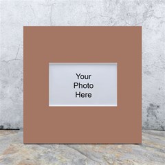 Mocha Mousse Hex Code #a47864 White Box Photo Frame 4  X 6  by dressshop