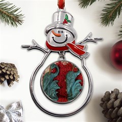 Pxl 20231123 001543615 Metal Snowman Ornament by bestdesignintheworld